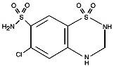 Chemical Structure - Hydroclorothiazide