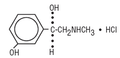 Phenylephrine HCl chemical structure