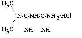 Metformin HCl structural formula