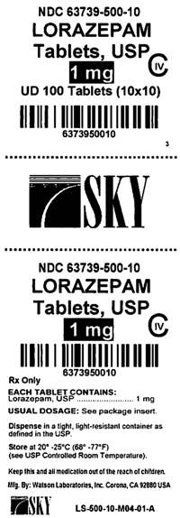 Lorazepam 1mg Label