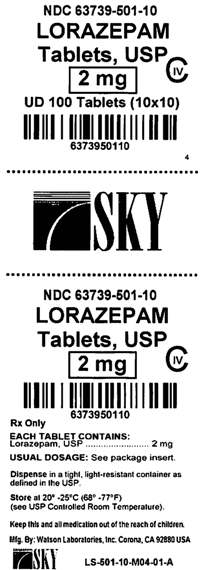 Lorazepam 2mg Label