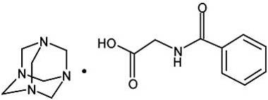 Chemical Structure - Methenamine hippurate