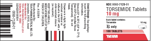Torsemide Tablets 10 mg 100s Label