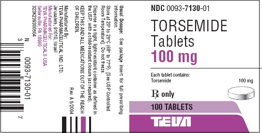 Torsemide Tablets 100 mg 100s Label