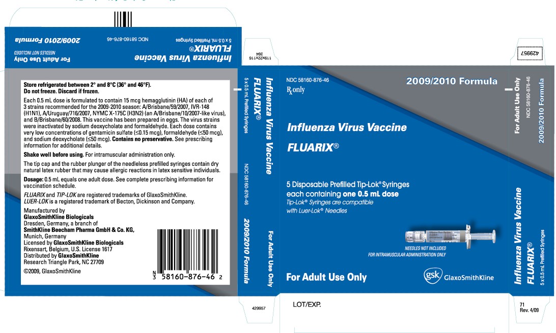fluarix syringe carton