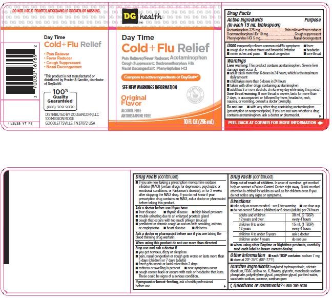 Cold and Flu Relief Label