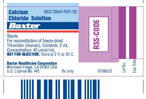 Calcium Chloride vial label