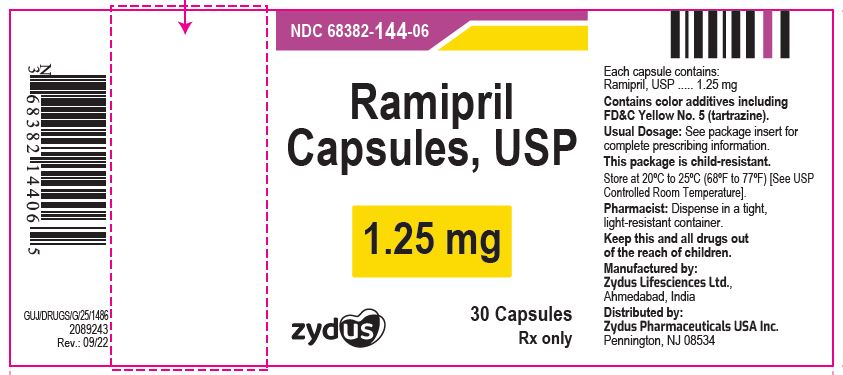 Ramipril Capsules, 1.25 mg