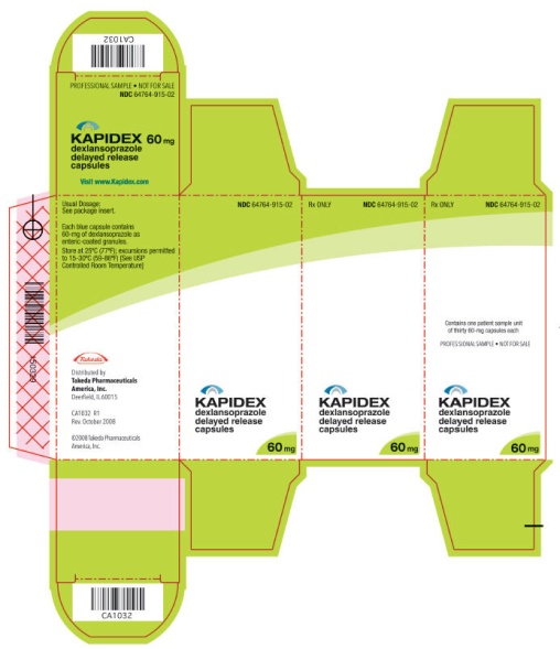 PRINCIPAL DISPLAY PANEL - 60 mg 30 Capsule Sample Bottle Carton