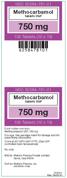 Methocarbamol 750 mg tablets (10x10)