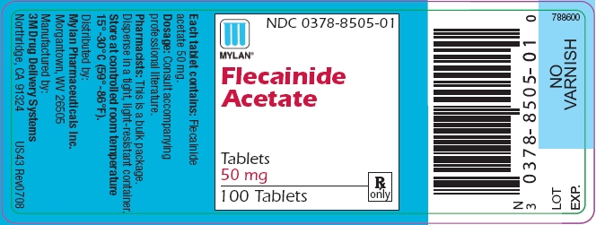 Flecainide Acetate Tablets 50 mg Bottles