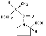 Captopril structural formula