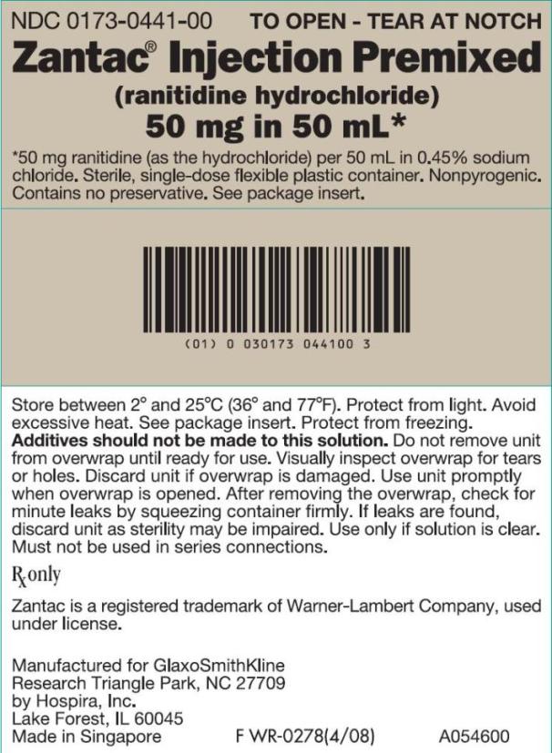 Zantac Injection Premixed carton