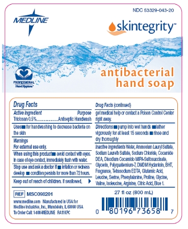 Skintegrity Antibacterial Hand Soap bag label