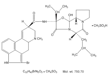 Bromocriptine Mesylate structural formula