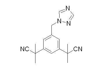 Anastrozole Tablets Structural Formula