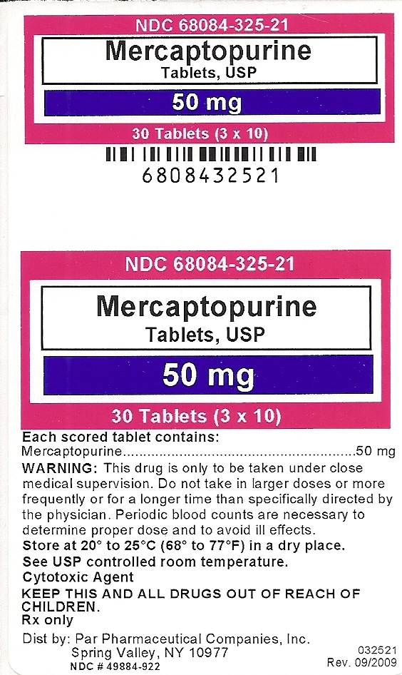 Mercaptopurine Tablets, USP 50 mg 30 Tablets