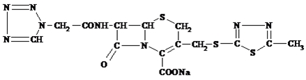 Cefazolin Structural Formula