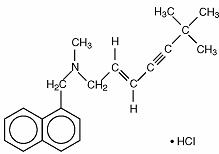 terbinafine hydrochloride structural formula