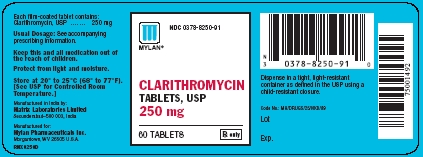 Clarithromycin Tablets 250 mg Bottles