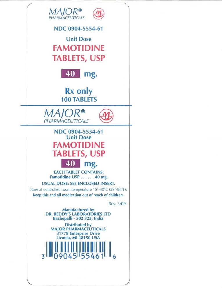 Famotidine 40 mg Tablets