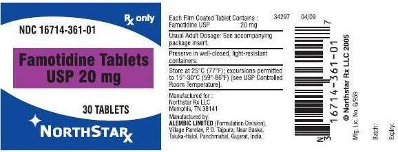 Famotidine - 20 mg - 30 Tablets