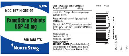 Famotidine -40 mg -500 Tablets