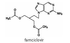 Famciclovir chemical structure.