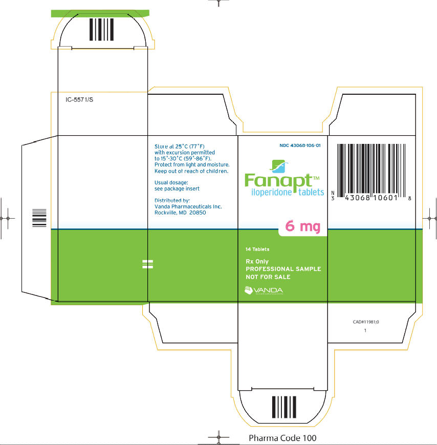 Package Label - Principal Display Panel - 6mg Tablet, Carton Labels - 14 Count Sample Bottle