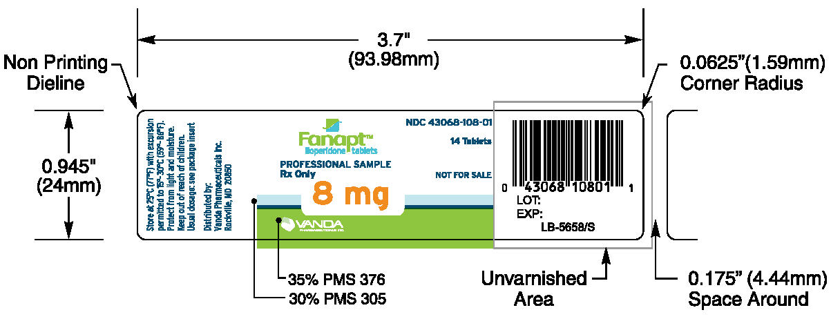 Package Label - Principal Display Panel - 8mg Tablet, Container Labels - 14 Count Sample Bottle