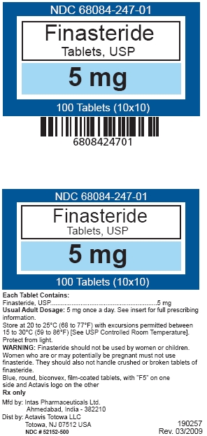 Finasteride 5mg carton label