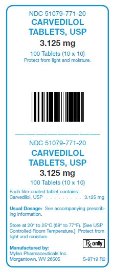 Carvedilol 3.125 mg Tablets