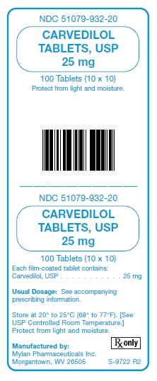 Carvedilol 25 mg Tablets