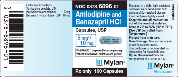 Amlodipine and Benazepril HCl Capsules, USP 5 mg/10 mg Bottle Label