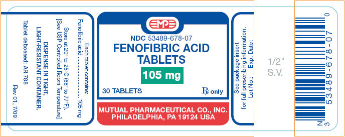 PRINCIPAL DISPLAY PANEL - 105 mg - 30 tablet bottle