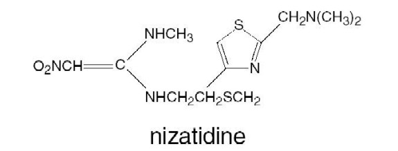 chemical structure for nizatidine
