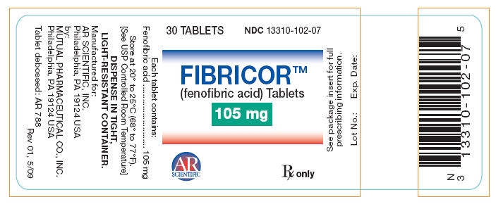 PRINCIPAL DISPLAY PANEL - 105 mg - 100 Tablet Bottle Label