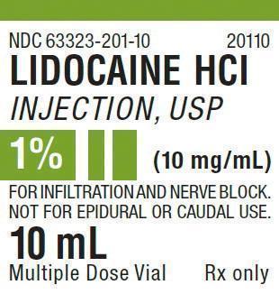 Principal Display Panel – Lidocaine Vial Label
