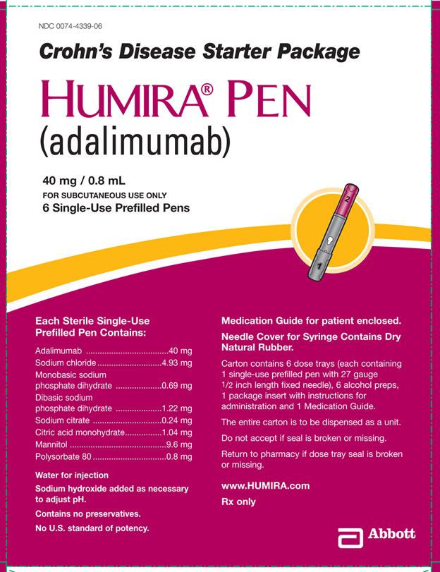 Crohn's Disease Starter Package Humira® Pen Carton Label