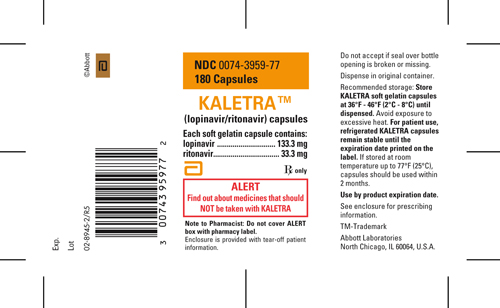 KALETRA™ (lopinavir/ritonavir) capsules 180 Capsules