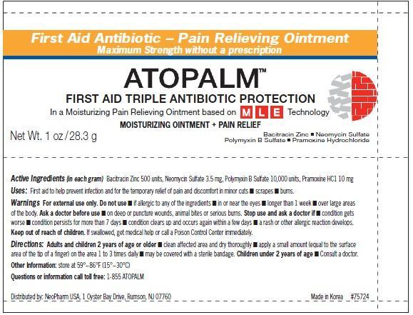 ATOPALM First Aid Antibiotic plus pain