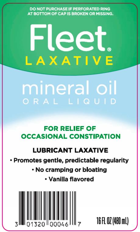 Fleet ® 
Laxative
Mineral Oil 
Oral Liquid 
Lubricant Laxative 

16 FL OZ (480 mL)
