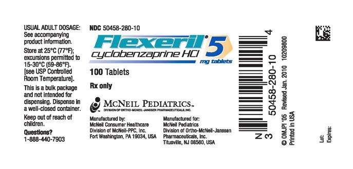 Flexiril- 5 mg tablet label
