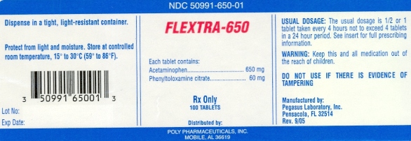 Flextra 650 Label