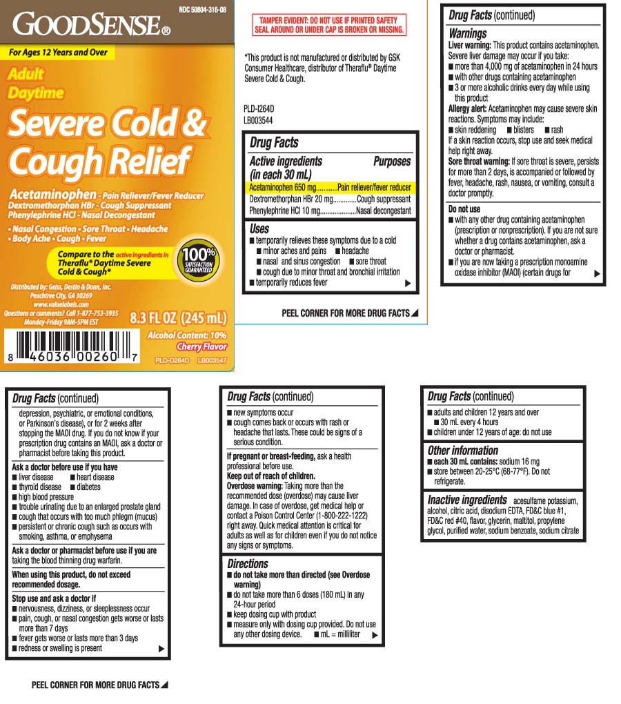 Acetaminophen 650 mg, Dextromethorphan HBr 20 mg, Phenylephrine HCI 10 mg