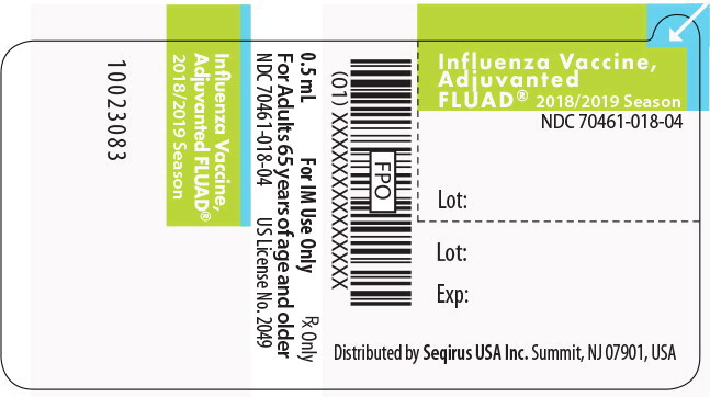 Principal Display Panel - Influenza Vaccine, Adjuvanted FLUAD® Carton Label
