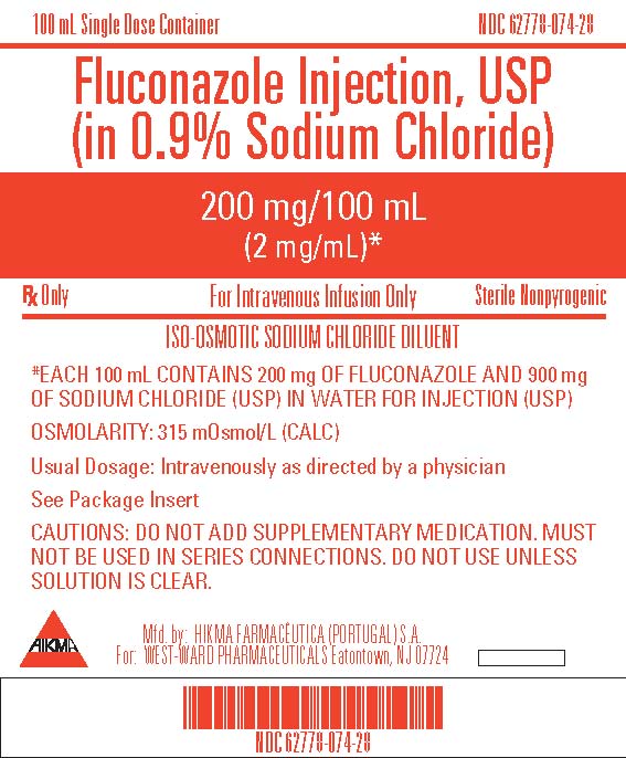 Fluconazole Injection, USP Iin 0.9% Sodium Chloride) NDC 62778-074-28