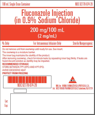 Fluconazole Injection (in 0.9% Sodium Chloride) 200 mg/100 mL (2 mg/mL) 100 mL Single Dose Container