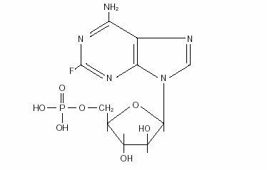 Structure of fludarabine phosphate