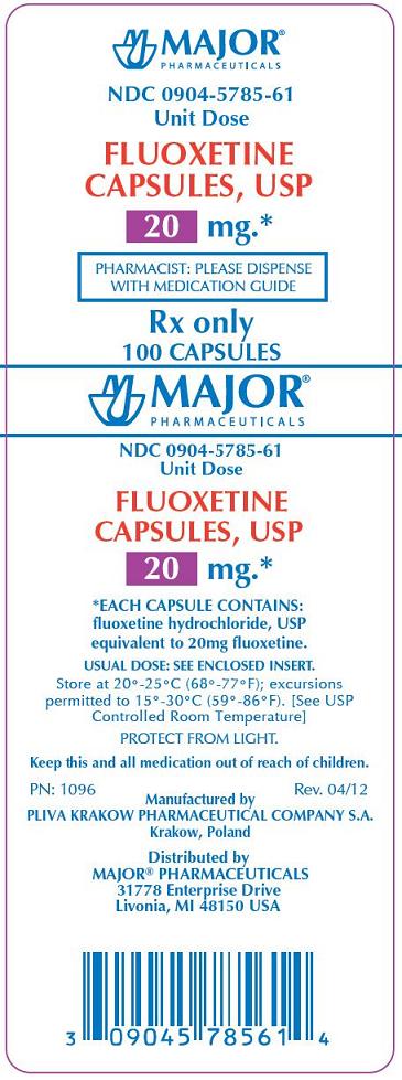 Fluoxetine 20 mg Caps